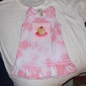 Pink tie dye dress